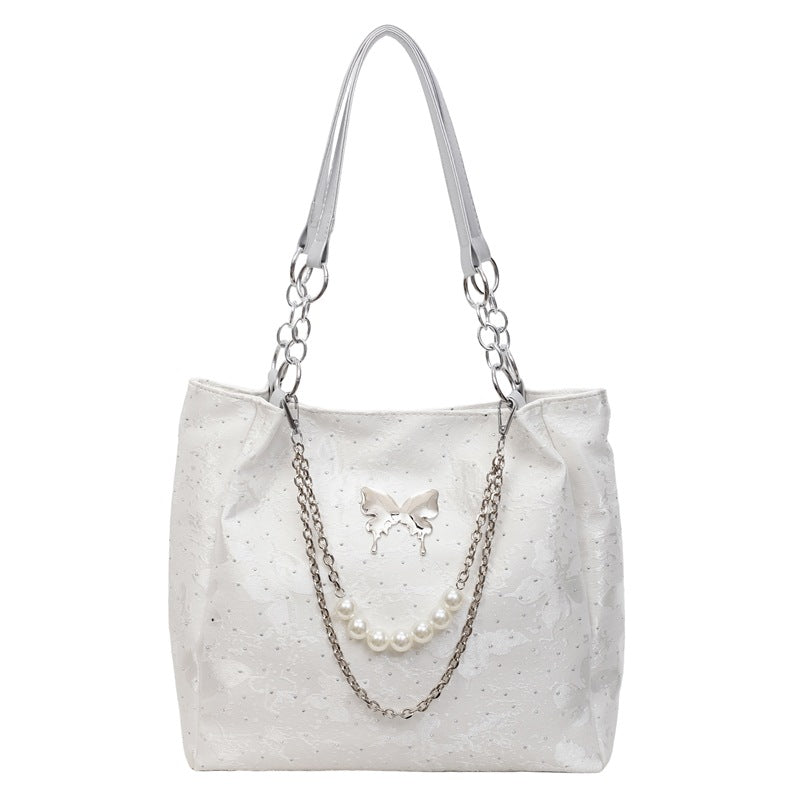 Elegante Handtasche mit Perlendetails Brehn