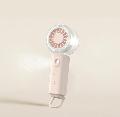 Unisex nan tragbarer Mini-Handventilator mit Sprühnebelfunktion und USB-Ladung Brehn