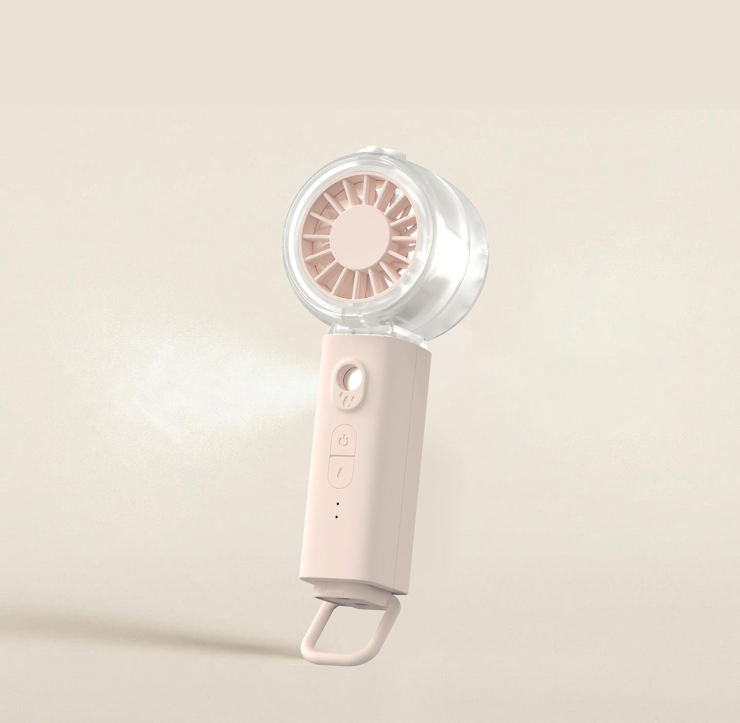 Unisex nan tragbarer Mini-Ventilator mit Sprühnebelfunktion und USB-Akku Brehn