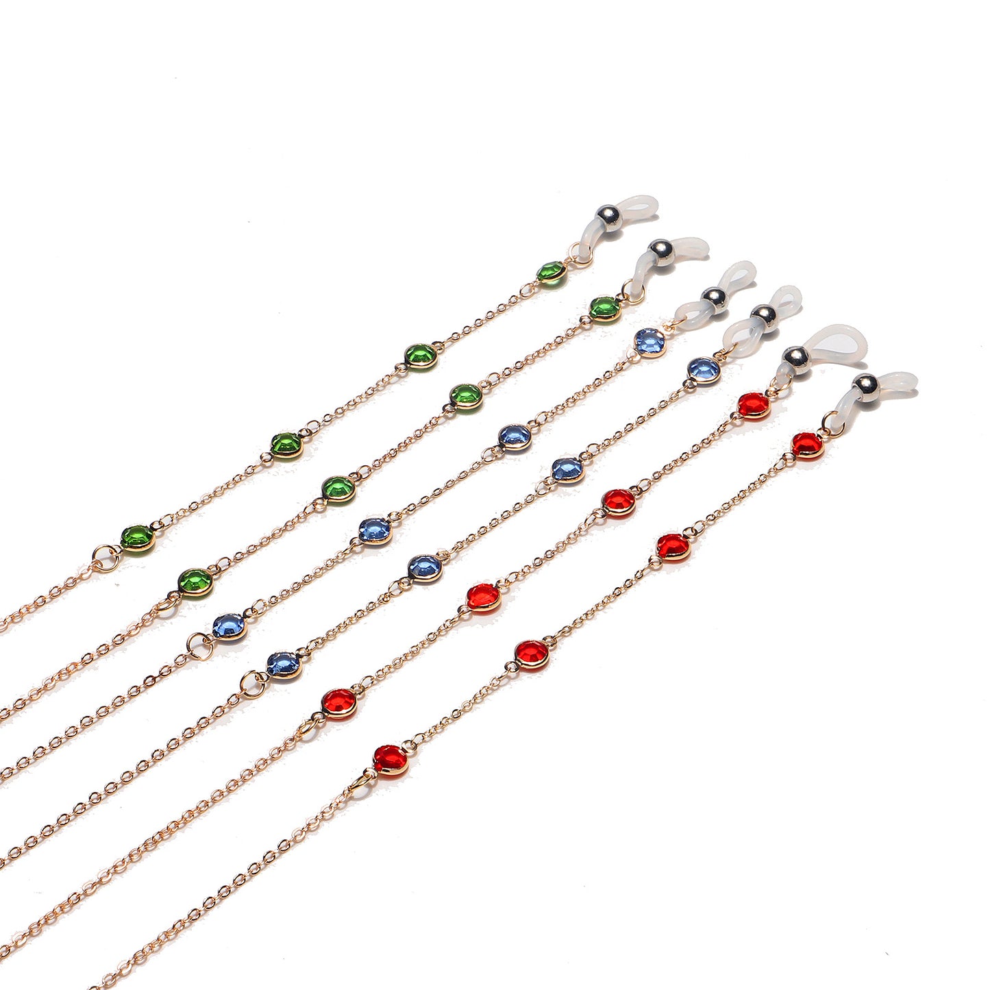 Elegante Edelstein Brillen Kette Brehn