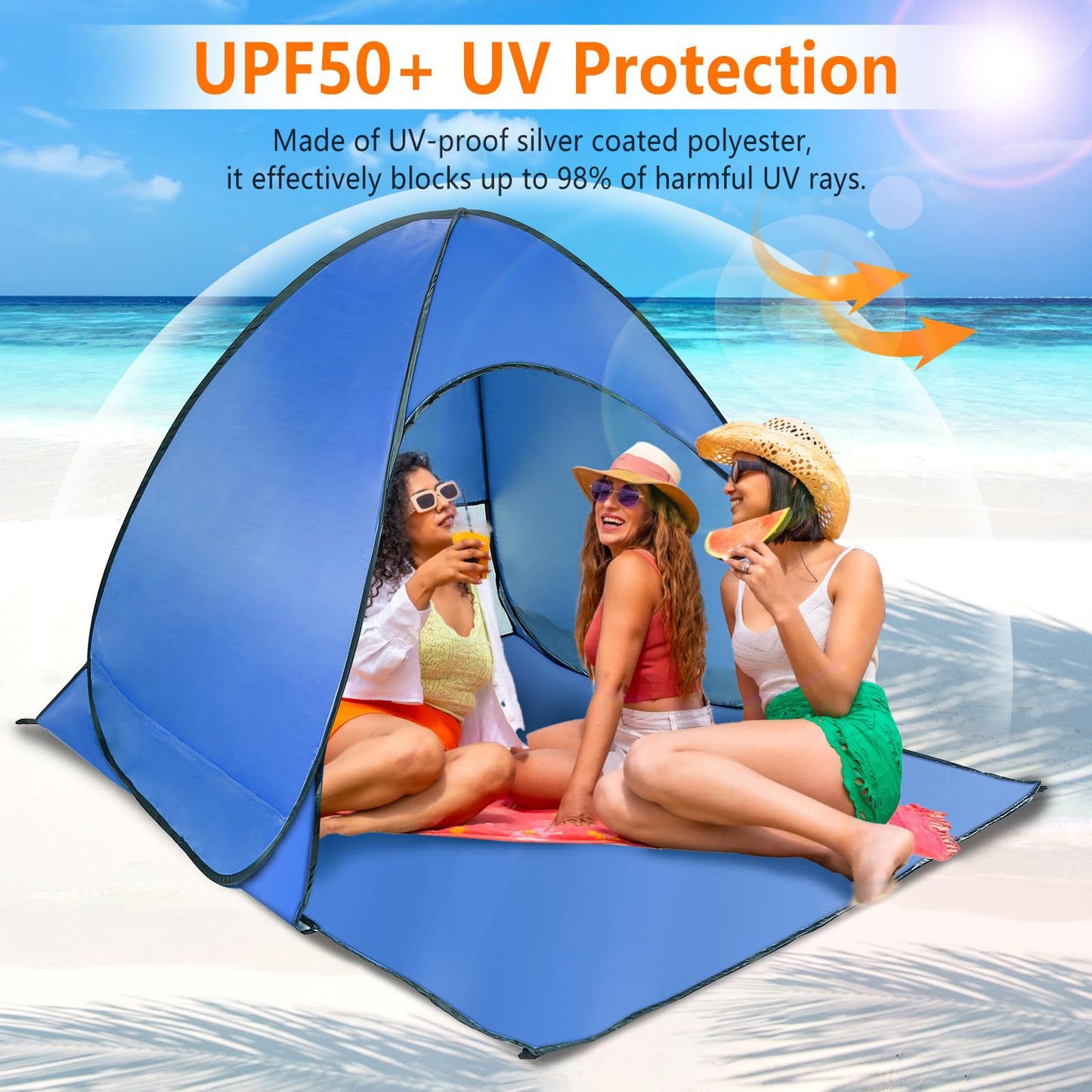 Damen Pop-up Strandzelt Brehn