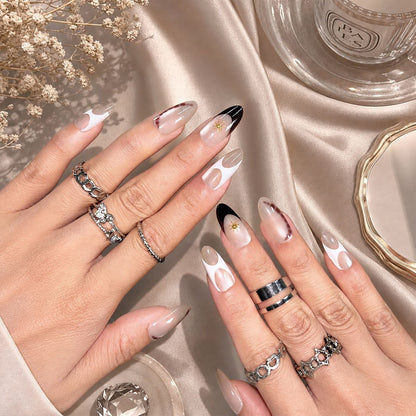 Künstlerisches Press-On Nagelspitzen-Set Brehn