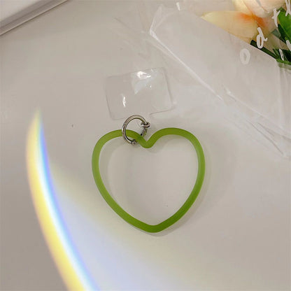 Herzförmiger Silikon-Schlüsselring Brehn