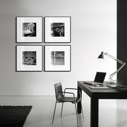 Eingerahmter Monochromer Kunstdruck