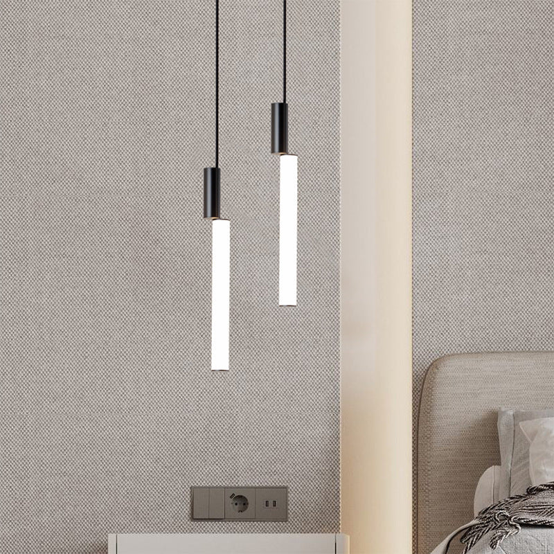Moderner minimalistischer Pendelleuchte mit doppelten Röhren