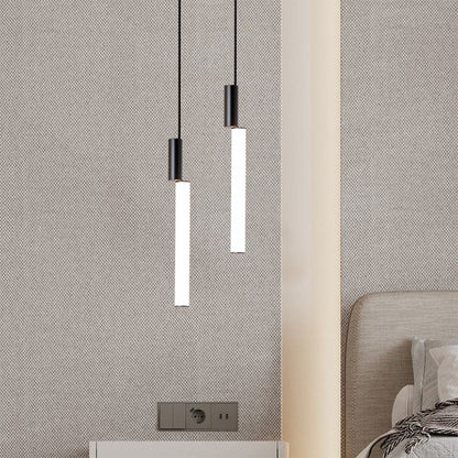 Moderner minimalistischer Pendelleuchte mit doppelten Röhren