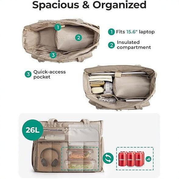 Isolierte Alltags- und Laptop-Tasche Brehn