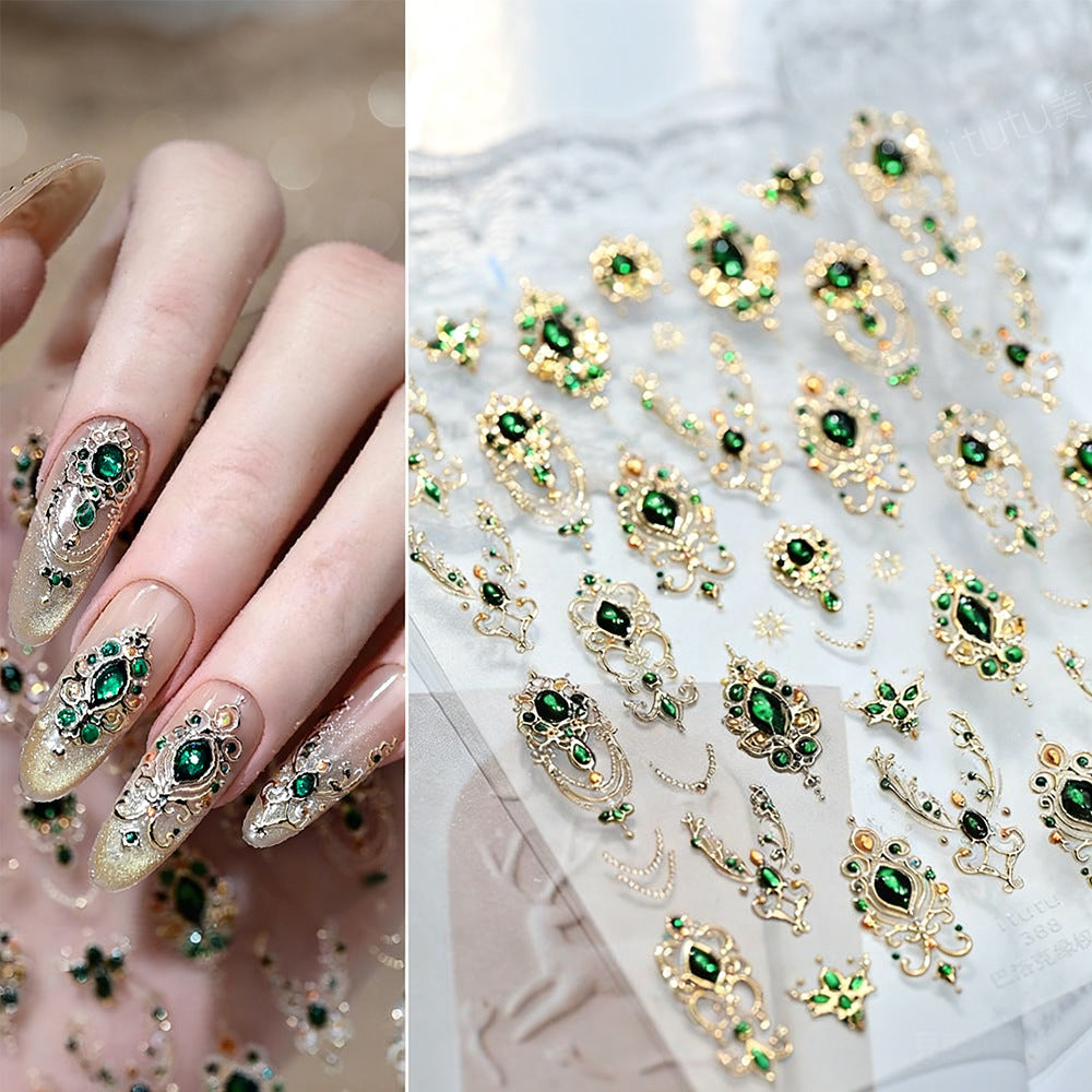 Luxuriöse Nail Art Gem Verzierung