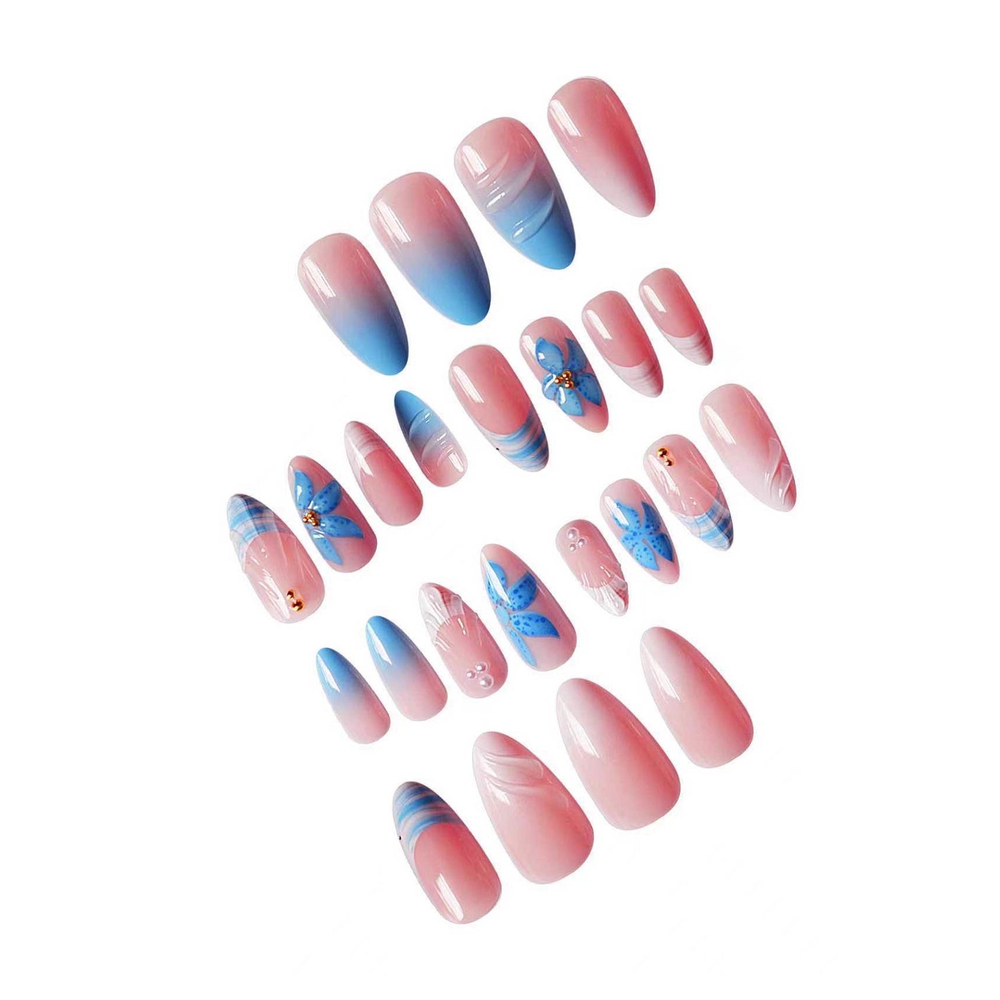 Künstlerische ocean-themed Nagelkunst Extensions Brehn