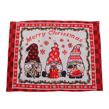 Festliche Tischdecke mit Weihnachtsmuster Brehn
