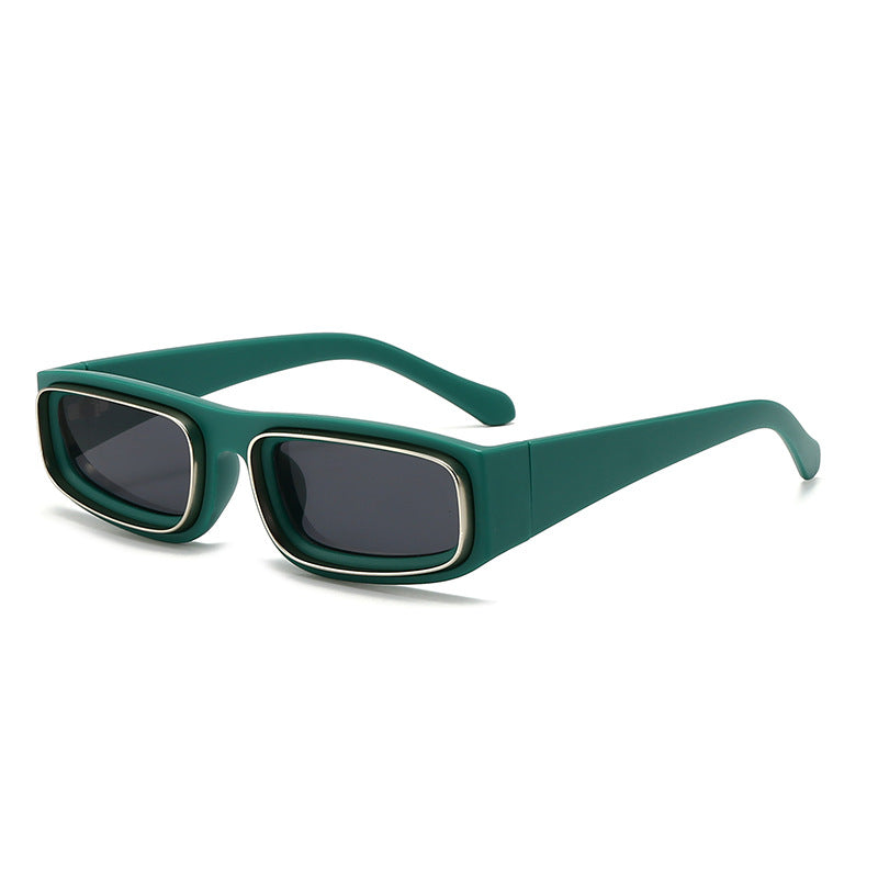 Damen modische und trendige Sonnenbrille mit breitem Rahmen Brehn