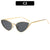 Luxuriöse Cat-Eye-Sonnenbrillen mit Metallelementen