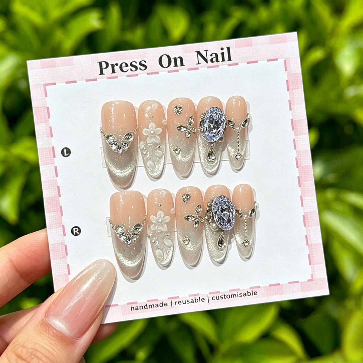 Anpassbare Ombre Press-On Nägel