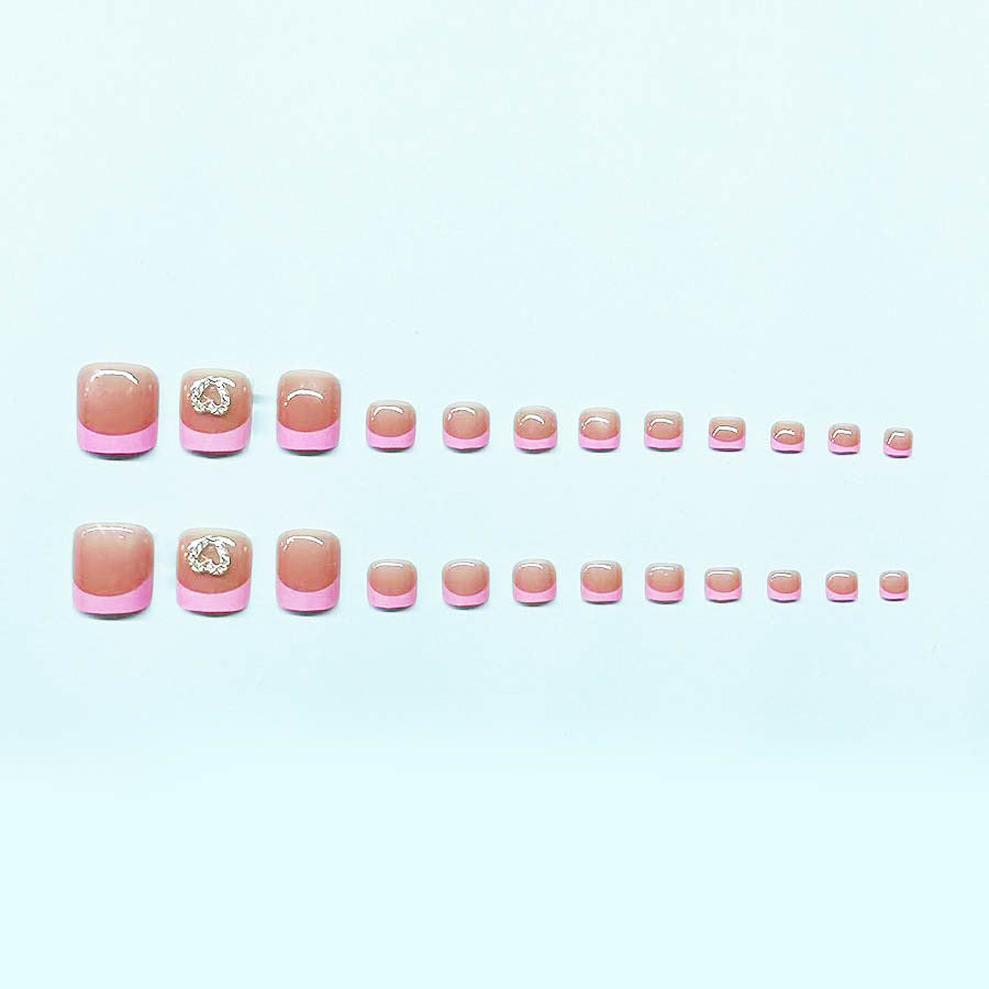 Fußnagelkunst-Set mit eleganten Herz-Akzenten Brehn