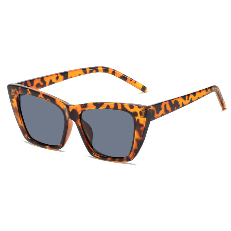 Damen trendige oversized Sonnenbrille mit innovativem transparentem Rahmen Brehn