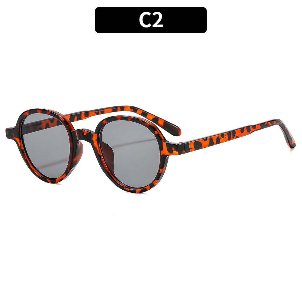 Trendy Übergroße Runde Rahmen Sonnenbrille