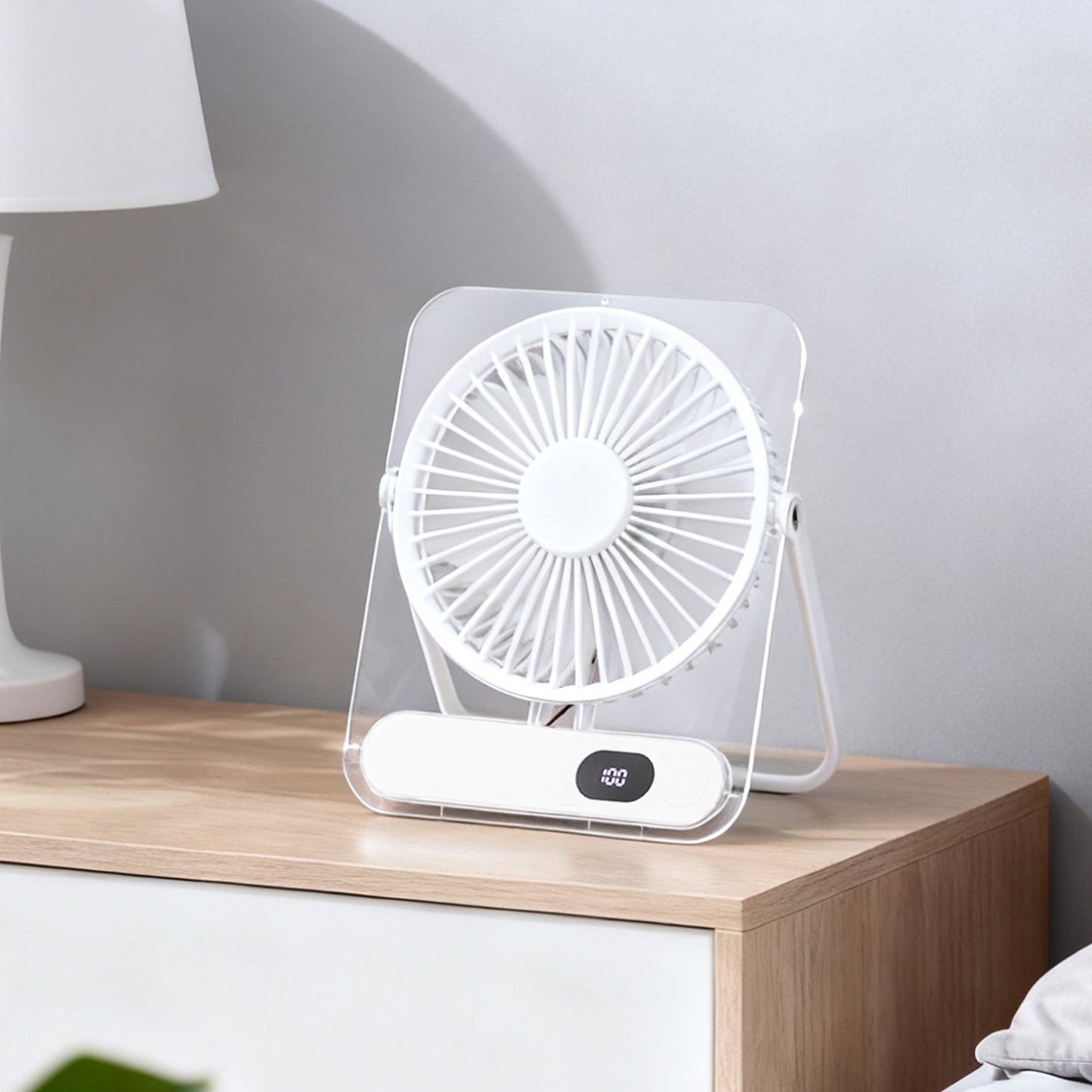 Unisex Tragbarer Tischventilator mit variabler Geschwindigkeitsregelung und USB-C-Anschluss Brehn
