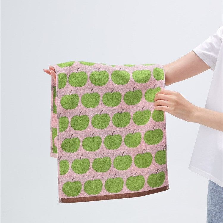 Weiches Jacquard-Gästetuch mit Kirschmuster Brehn