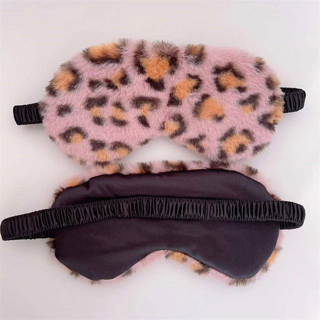 Damen nan weiche Plüsch Schlafmaske mit ergonomischer Polsterung und elastischem Komfortband Brehn