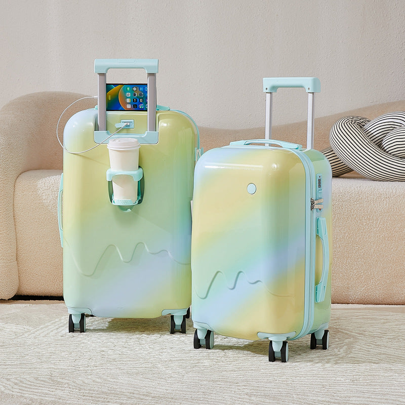 Unisex Kompakt Smart Hartschalen Reisekoffer Brehn
