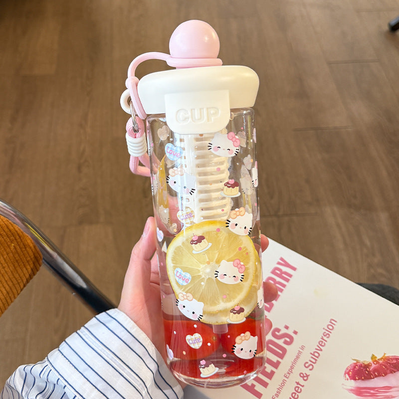 Damen Trinkflasche mit süßen Tiermotiven Brehn