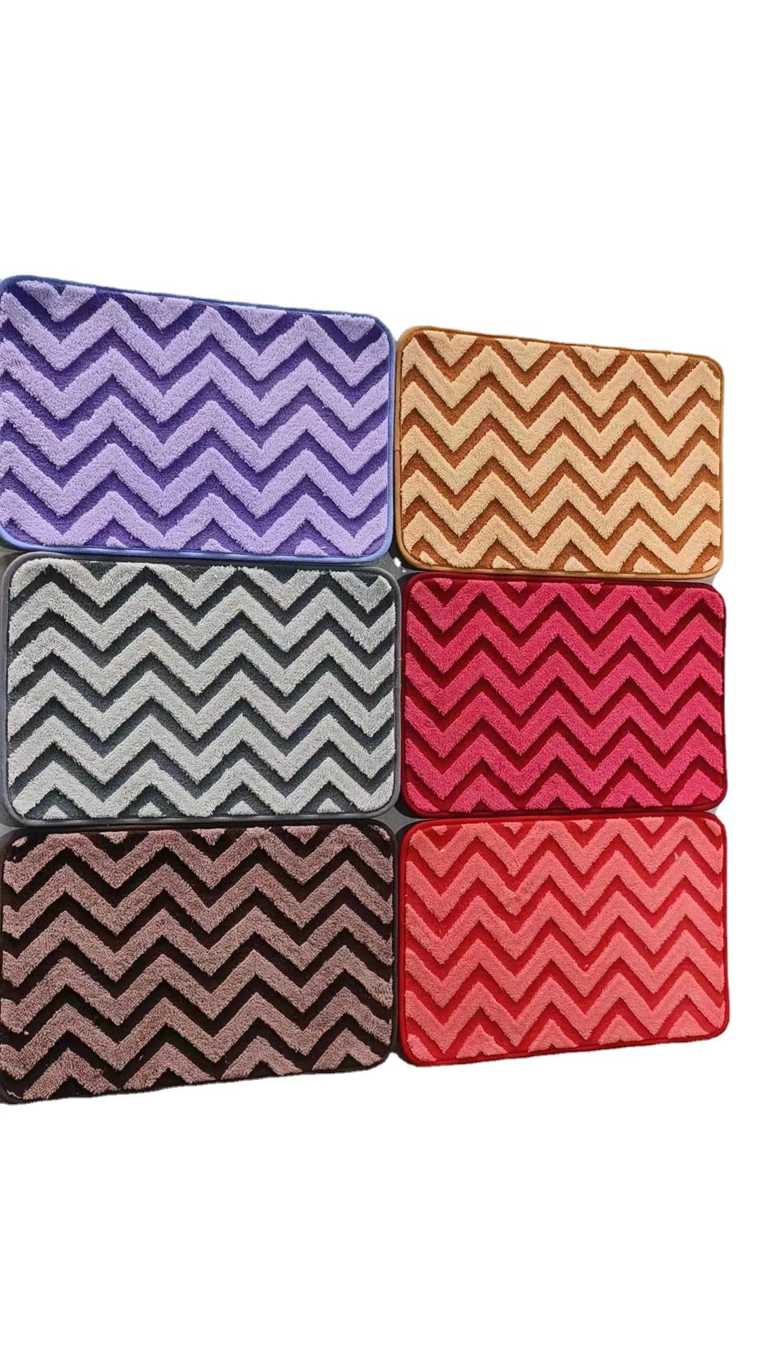 Chevron-Muster Rutschfeste Badematte Brehn