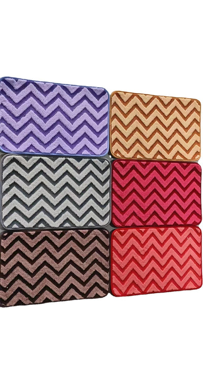 Chevron-Muster Rutschfeste Badematte Brehn