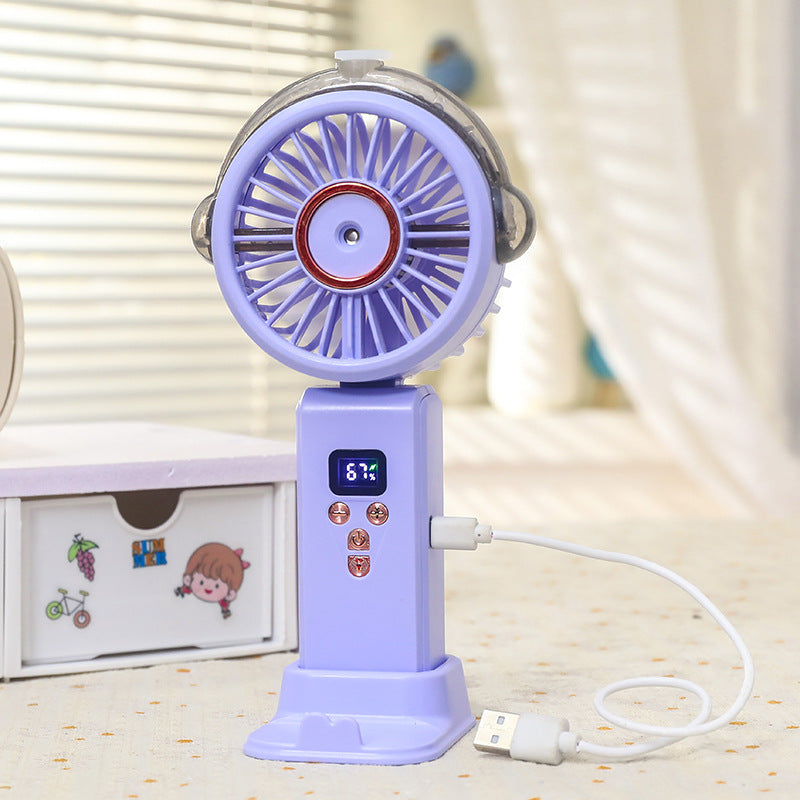 Frauen Tragbarer Wasserbesprüher Ventilator mit Digitalsteuerung Brehn