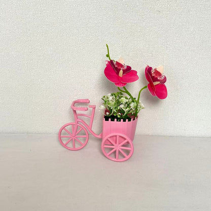 Dekorativer Fahrrad-Blumentopf für Garten Heim Anzeige