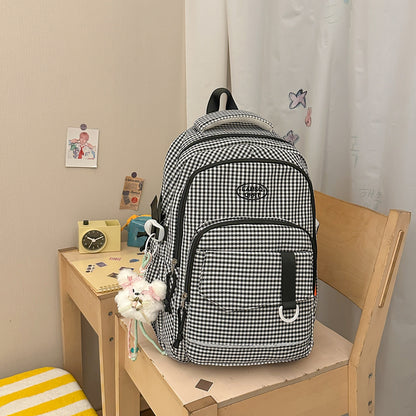 Stylische Schachbrettmuster-Rucksack Brehn 1791205963