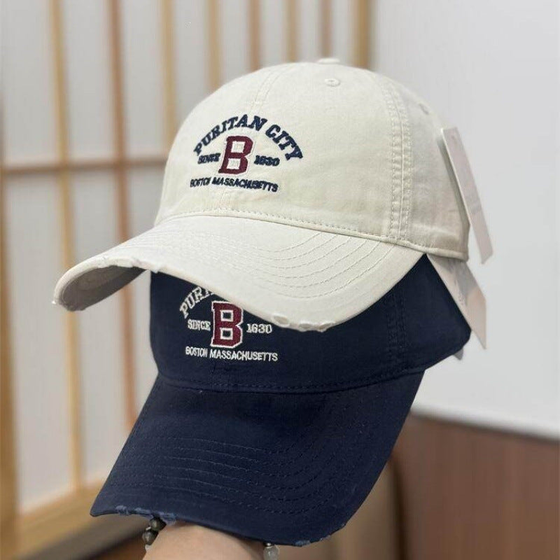 Vintage Damen Distrikt Bestickte Baseballmütze Brehn