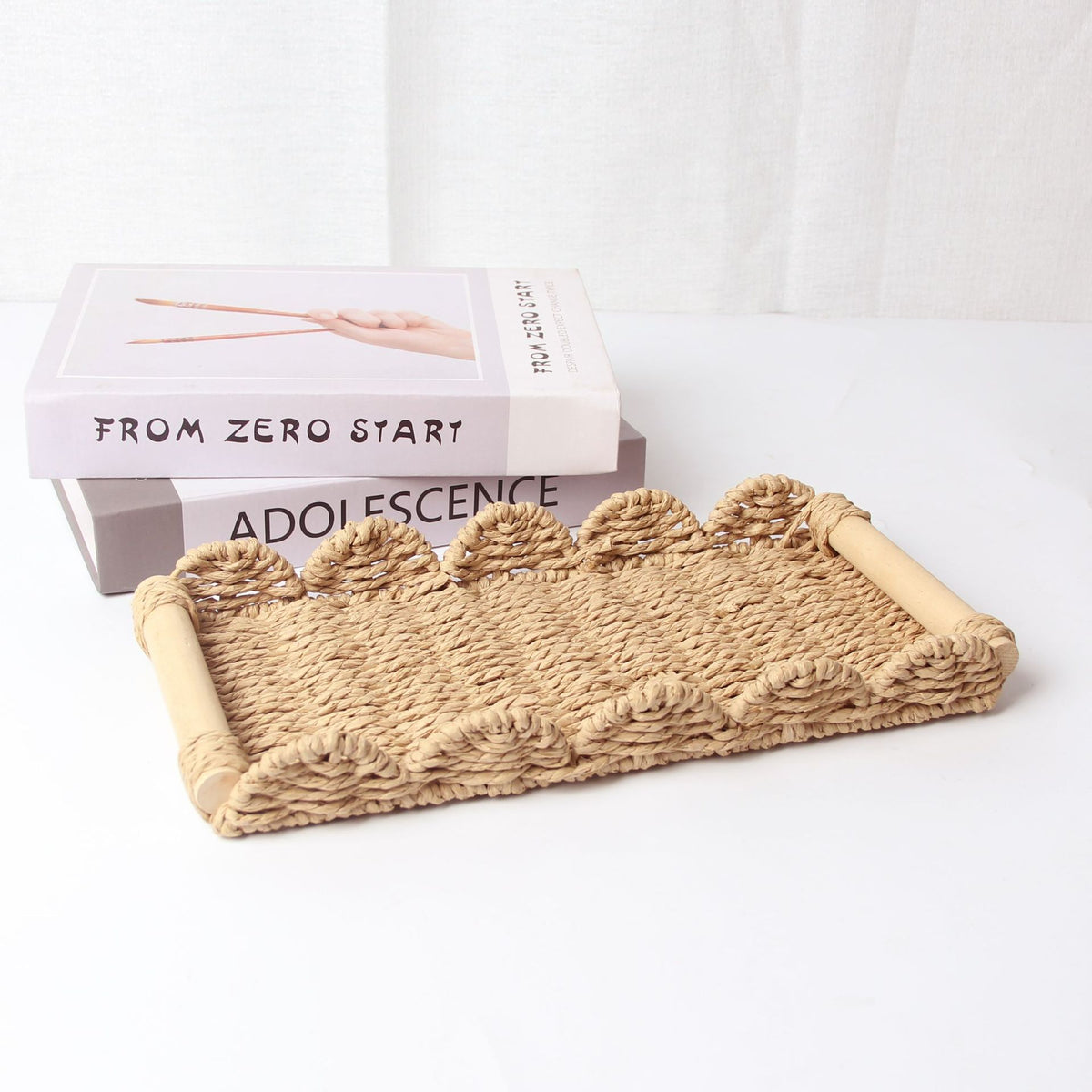 Dekoratives Woven Serviertablett