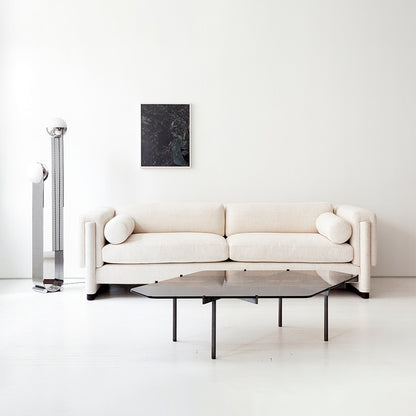 Moderner minimalistischer Stehlampe mit doppelten Globus