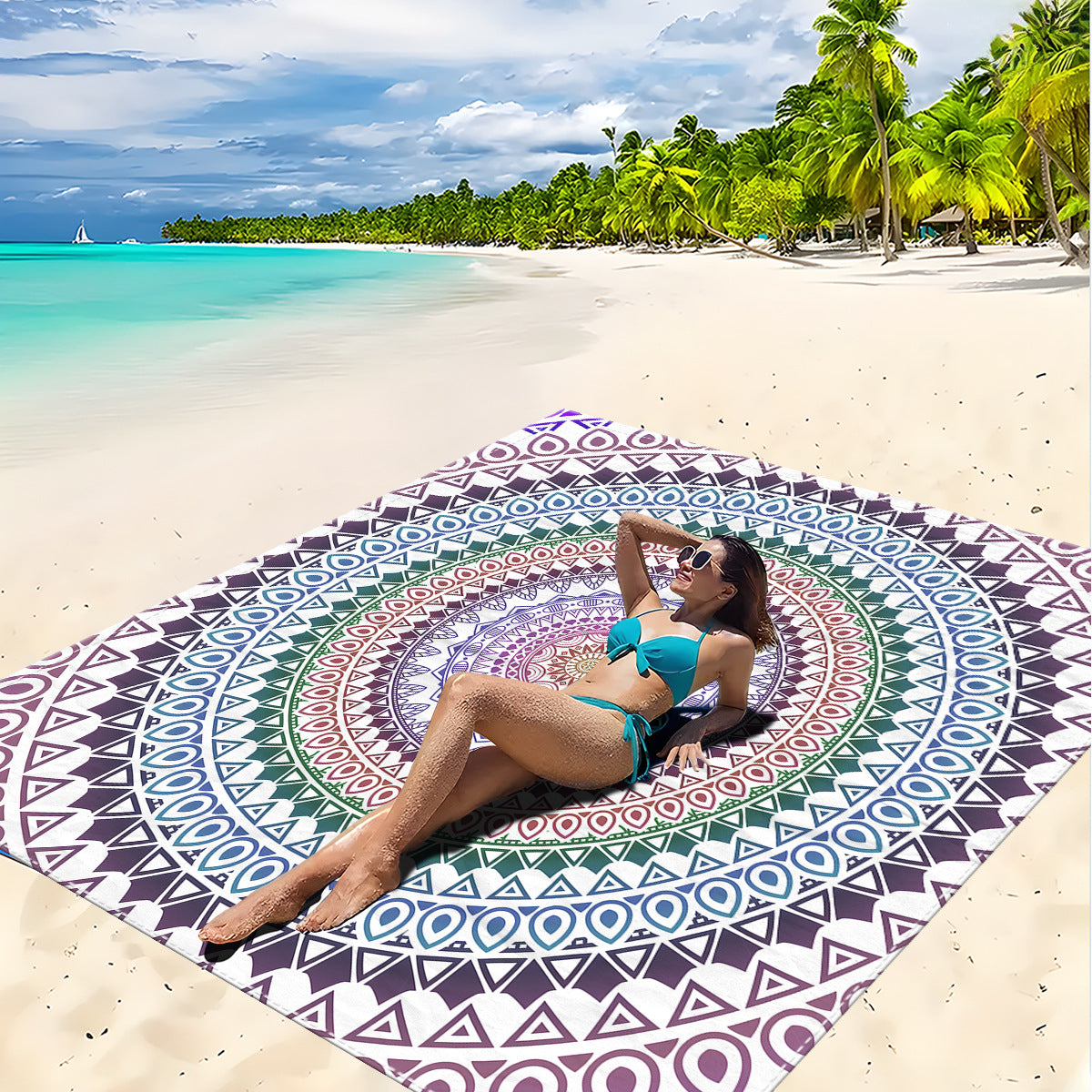 Mandala Design Strandmatte Brehn