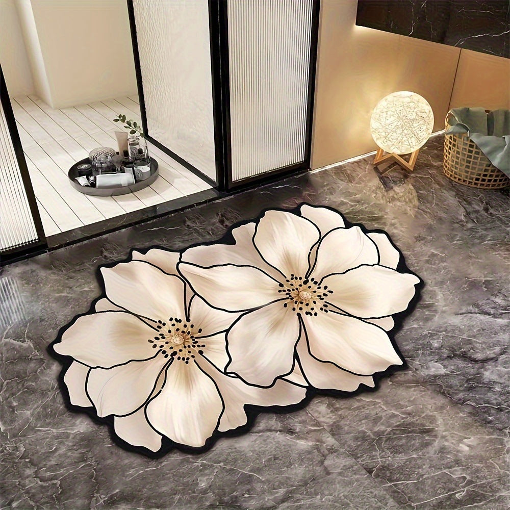 Blumenförmige dekorative Badematte