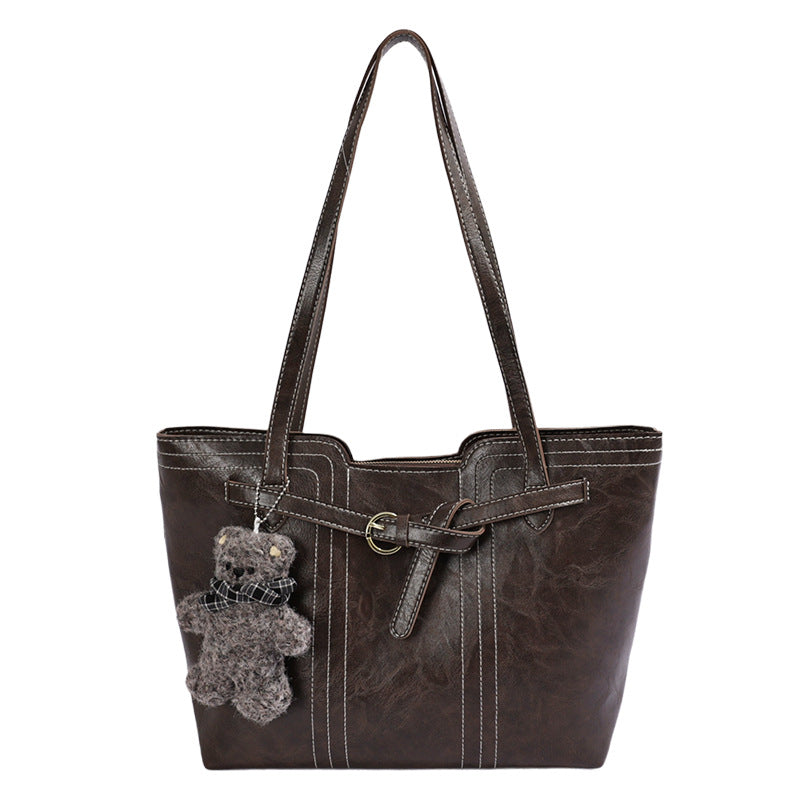 Stylische Leder Tote Bag