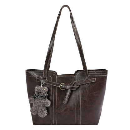 Stylische Leder Tote Bag