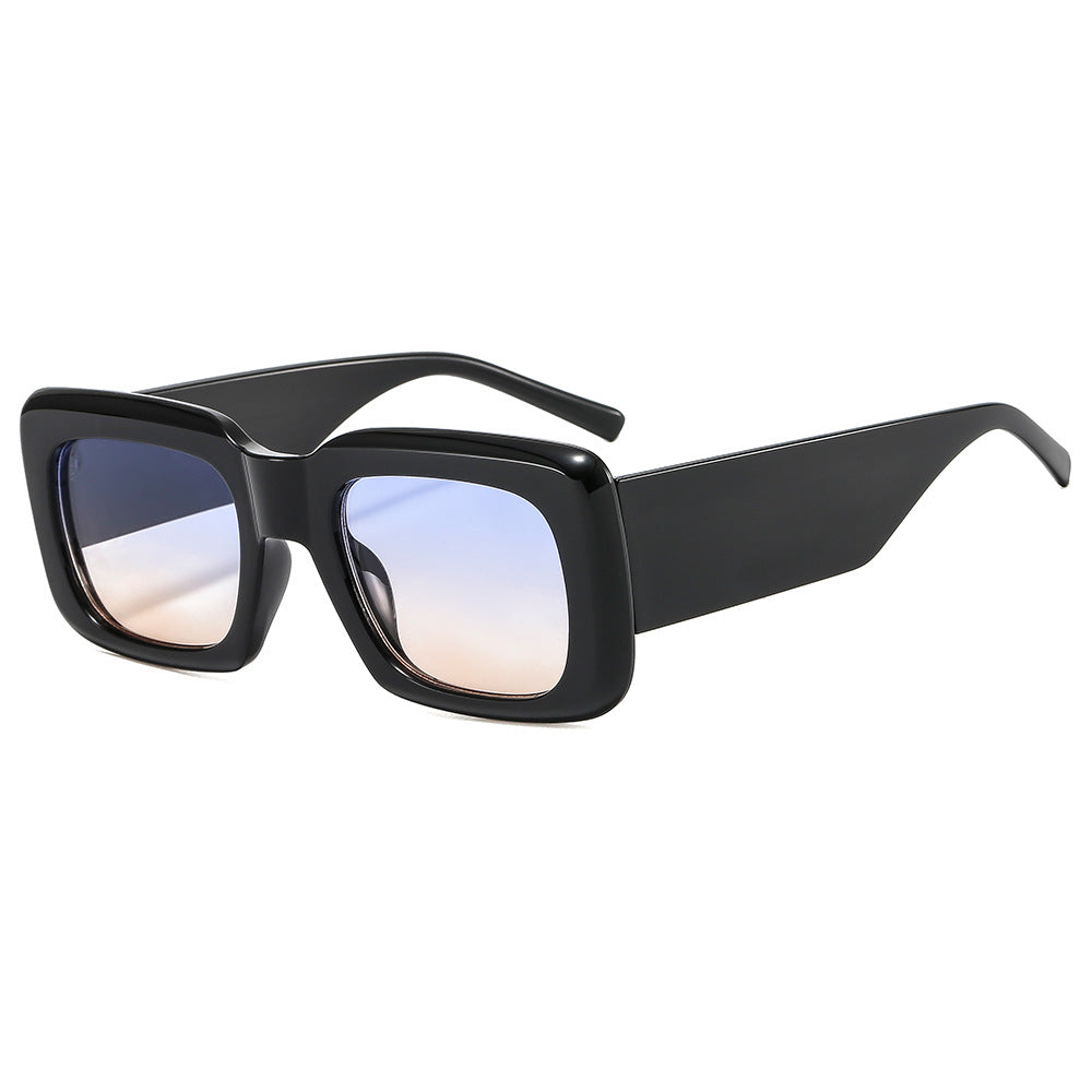 Damen oversized Sonnenbrille mit quadratischem Rahmen und transparentem Design Brehn