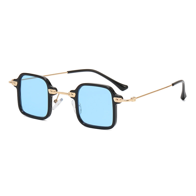Damen geometrische Sonnenbrille mit stylischem Metallrahmen Brehn