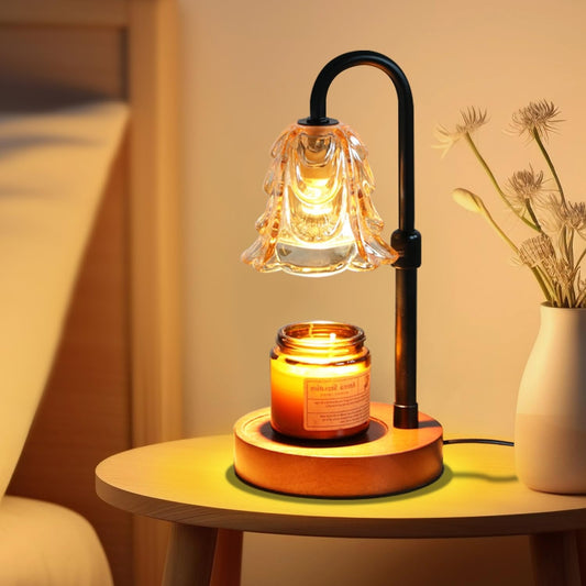Elegante Tischlampe aus Glas