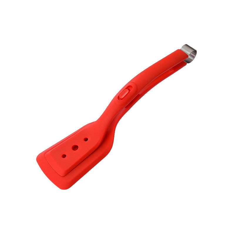 Ergonomischer Silikon-Bratwender mit Edelstahl-Akzenten Brehn