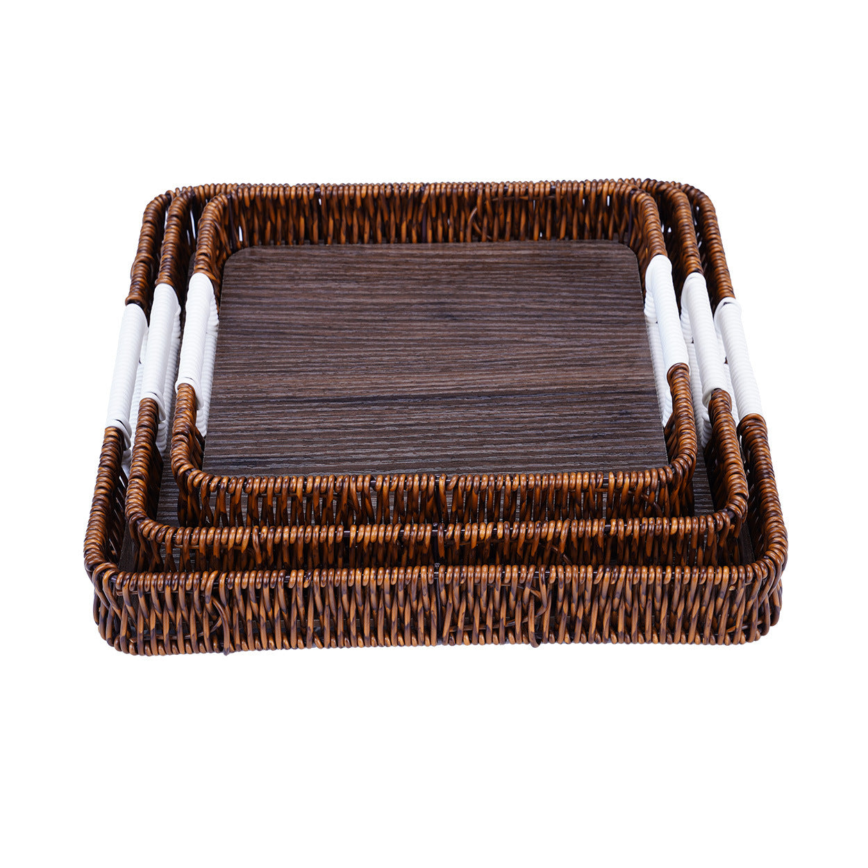 Stylische handgewebte Servierplatte Brehn