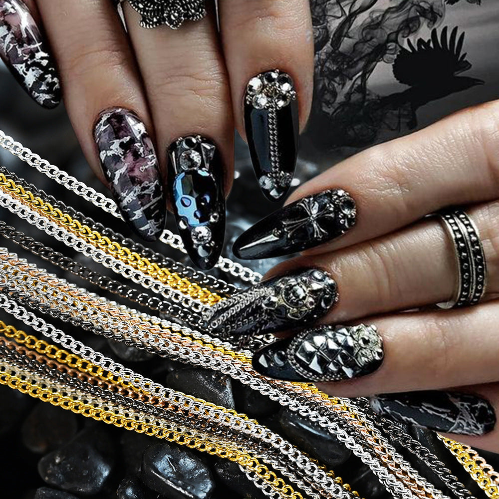 Dekorative Nagelkunstkette
