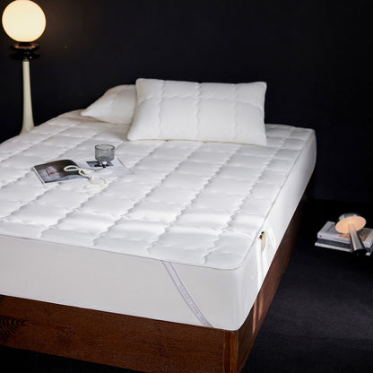 Box-Quilted Matratzenauflage Protector mit elastischem Rock und hypoallergenem Faserfüllung