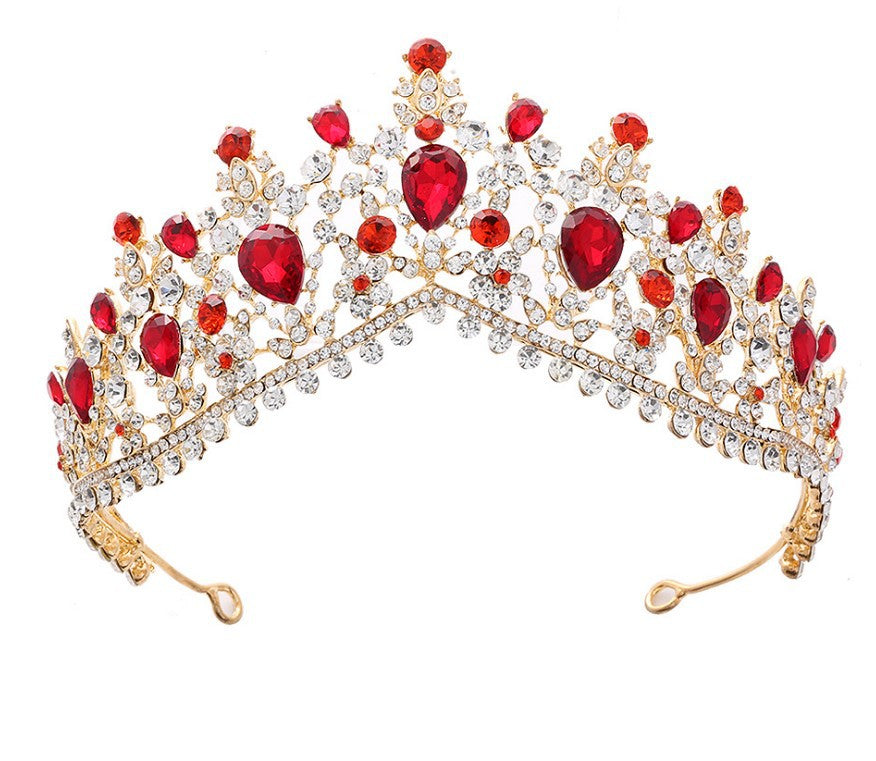 Damen Glamouröse Tiara mit Strass- und Kristallverzierungen Brehn