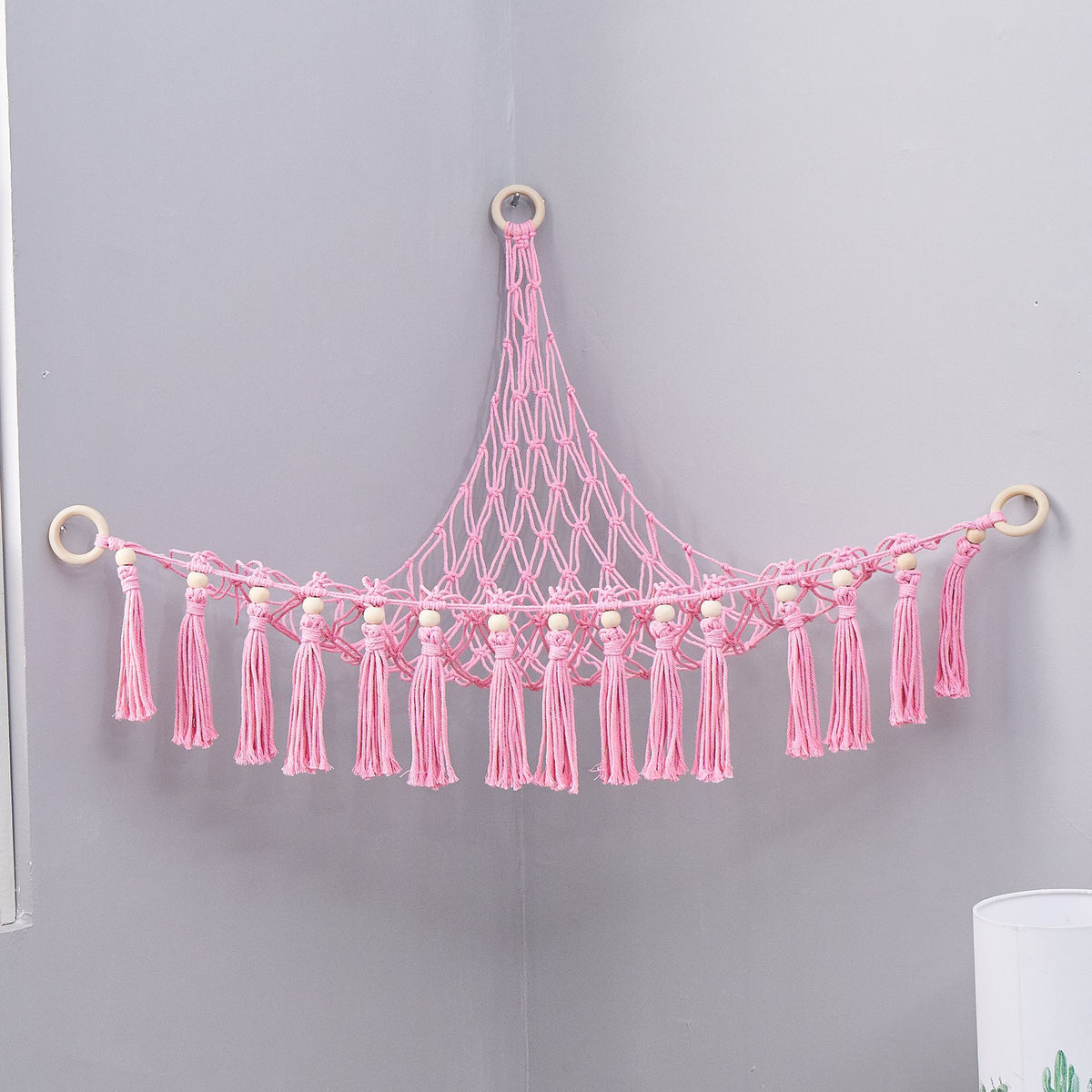 Makramee Hängende Aufbewahrungshängematte