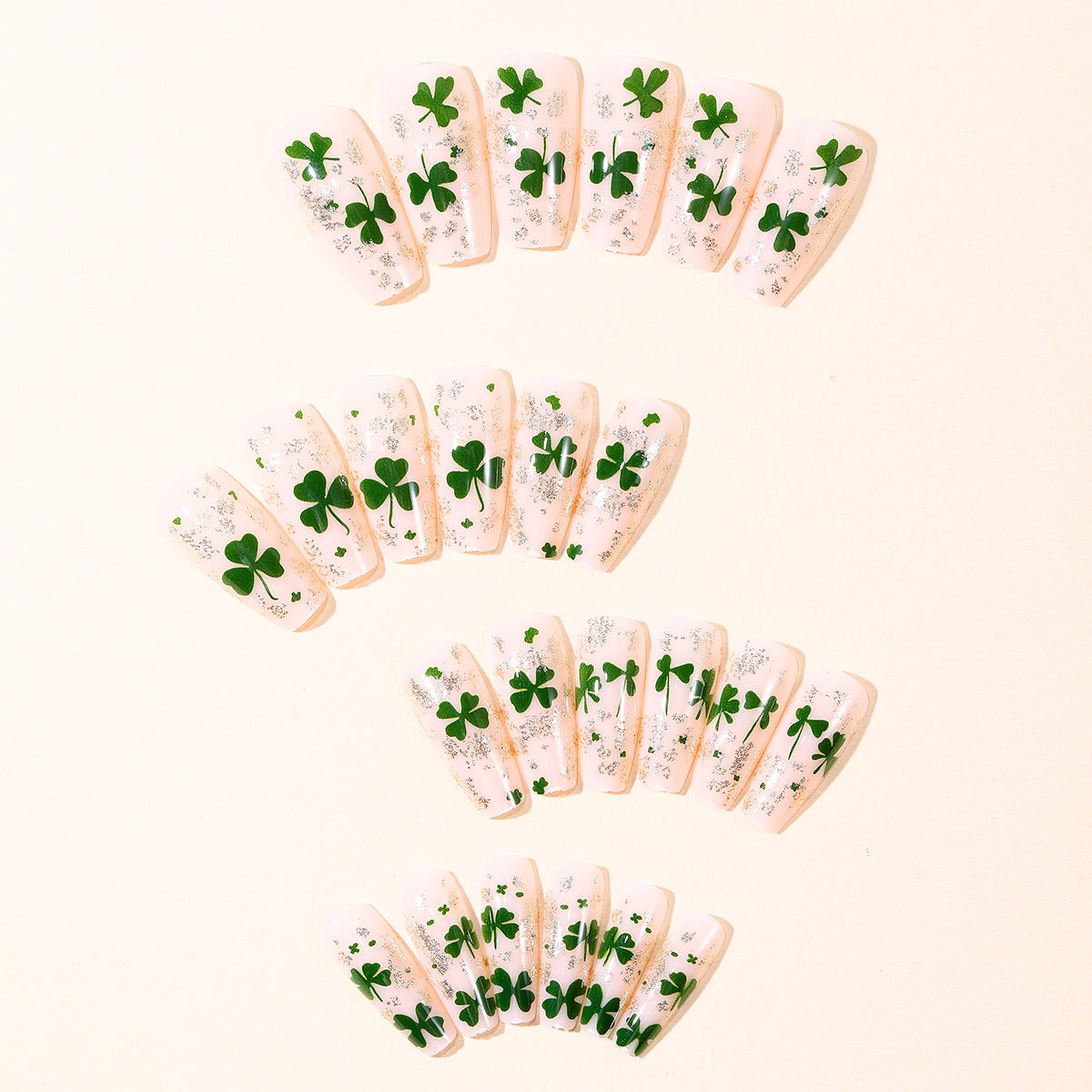 Shamrock-Themen Nagelkunstset Brehn