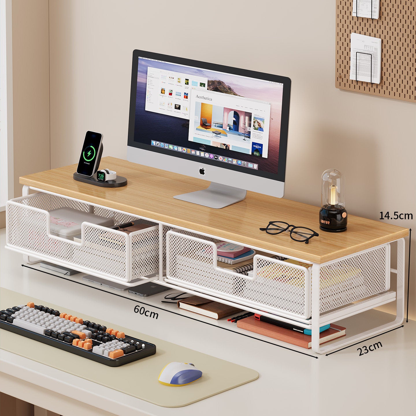 Multi-Funktions-Schreibtisch-Organizer mit Mesh-Speicherboxen Brehn