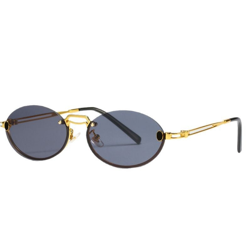 Damen modische Sonnenbrille mit filigranem Metallrahmen und stylishem Design Brehn