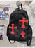 Grafisches Kreuz-Design Rucksack
